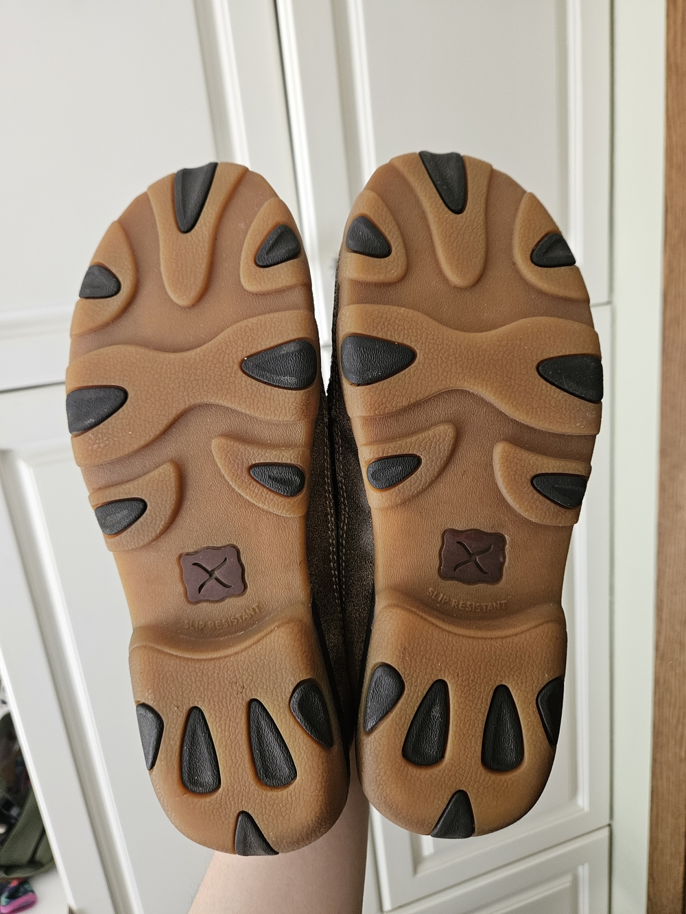 Twisted X Driving Mocs Moccasin Slip-On Loafers Boat Shoes Fabric/Leather - Picture 6 of 6